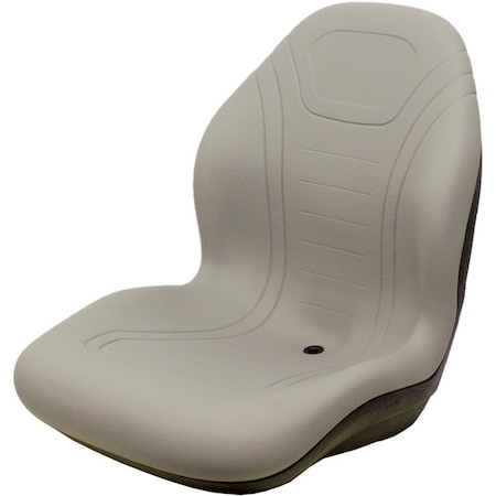 Aftermarket Milsco XB200 Gray Seat Fits John Deere Fits Case Fits Toro etc SEQ90-0157
